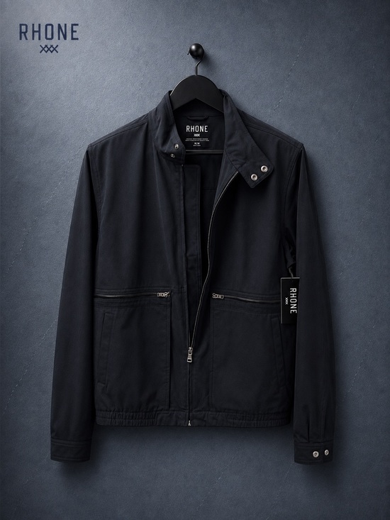 Rhone Other - Rhone Men’s Medium Black Performance Full Zip Jacket NWT Stretch Commuter